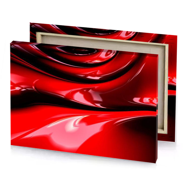 red liquid background canvas