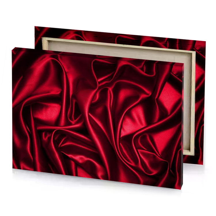 red silk fabric texture background crimson canvas