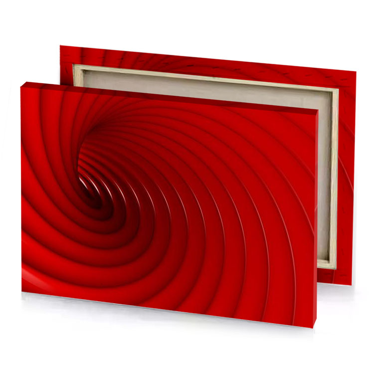 red spiral background photo maroon canvas