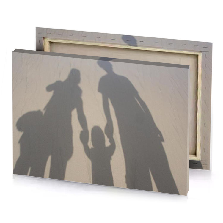 shadows of people on the sand dim gray canvas