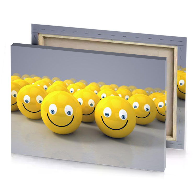 smiley face 3d model by banana yellow canvas