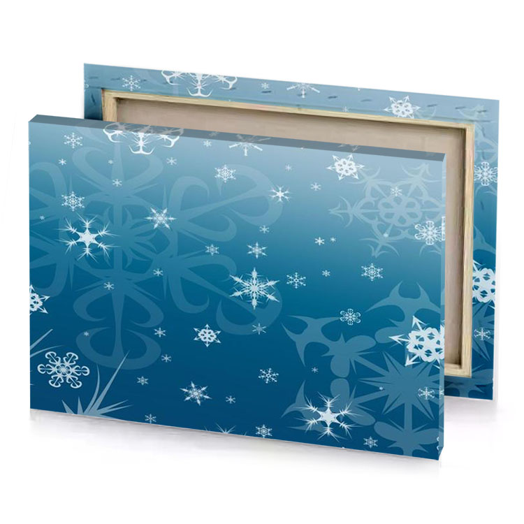 snowflakes wallpapers blue sapphire canvas