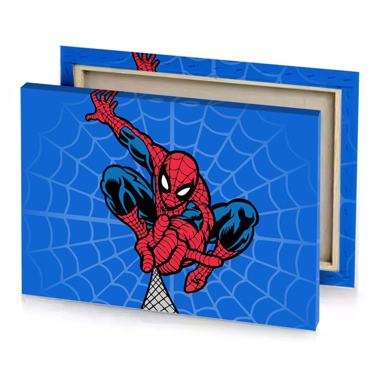 spider crimson canvas