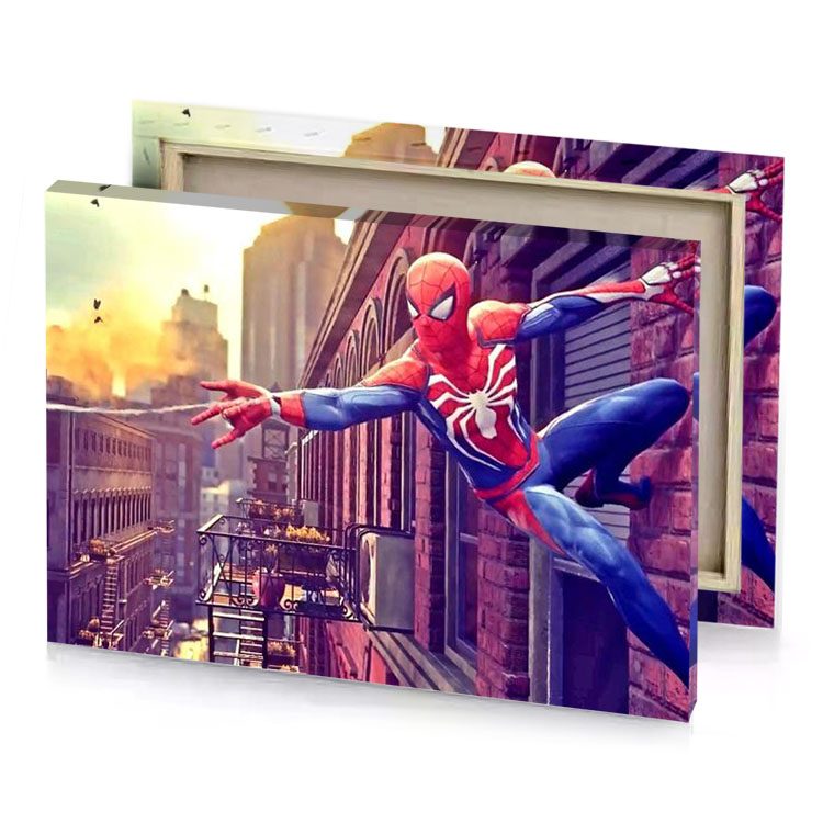spider dim gray canvas