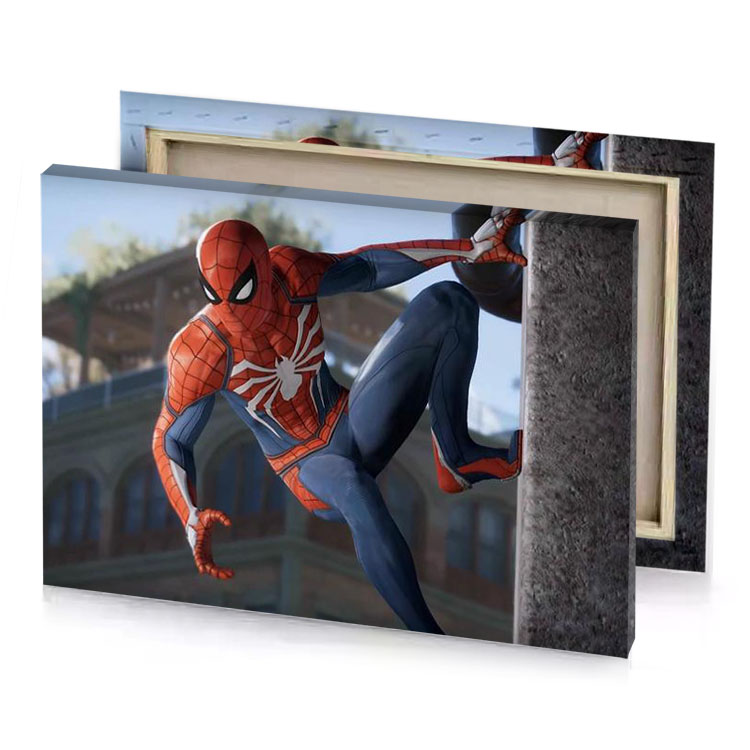 spider man in suit garnet canvas