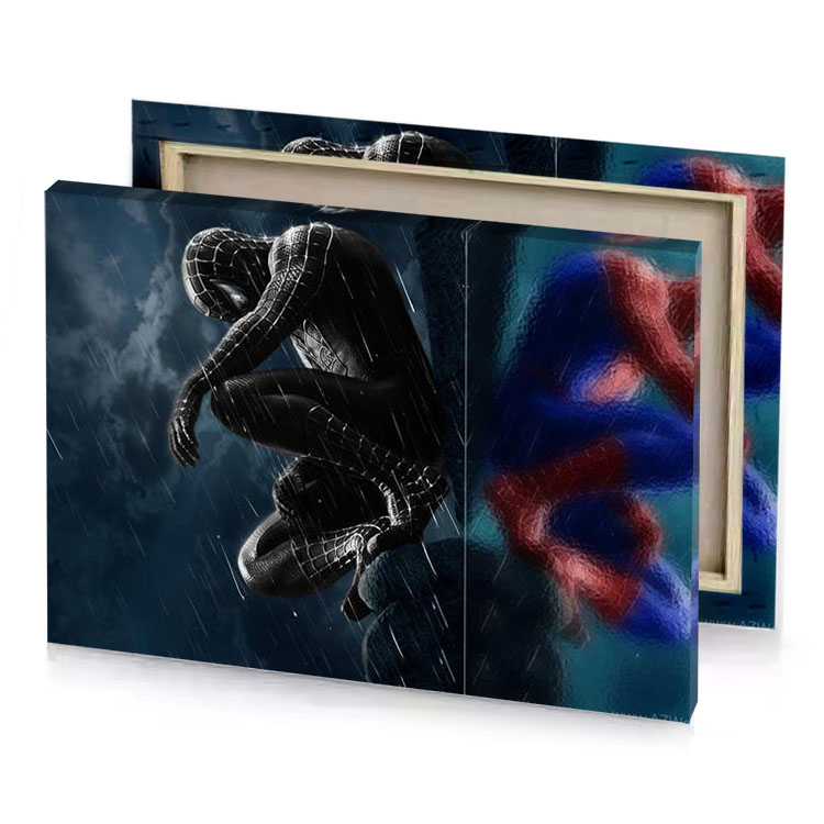 spiderman smoky black canvas