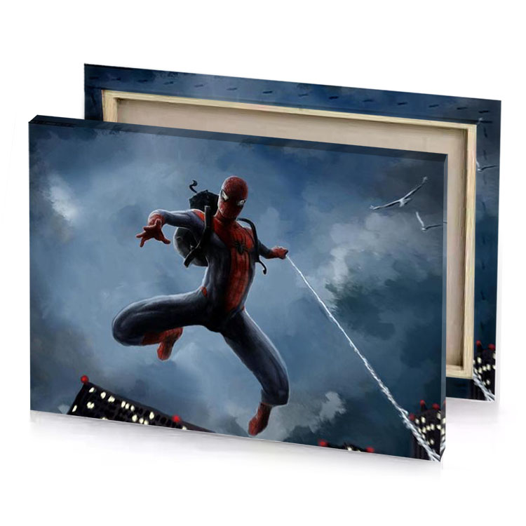 spiderman wallpapers slate gray canvas