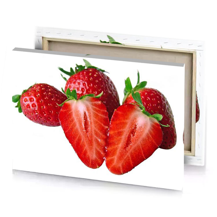 strawberries strawberrys on white background lust canvas