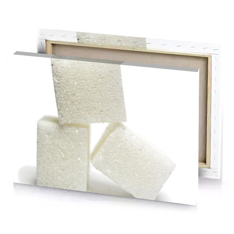sugar cubes silver canvas