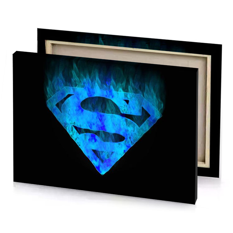 superman logo wallpapers hd dodger blue canvas