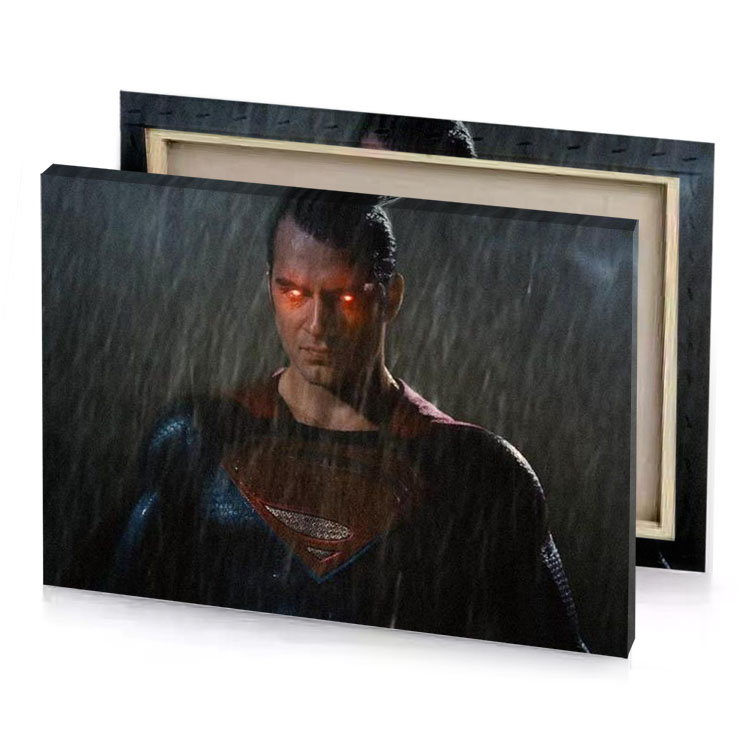 superman returns in the rain smoky black canvas