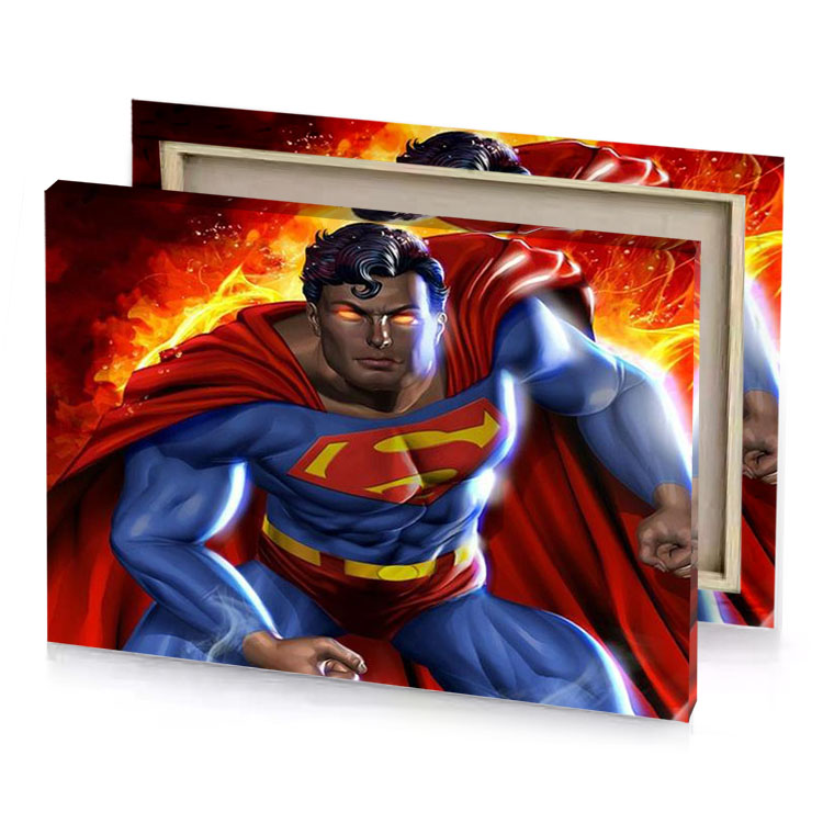superman the animated movie firebrick canvas