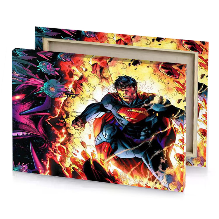 superman wallpapers champagne canvas