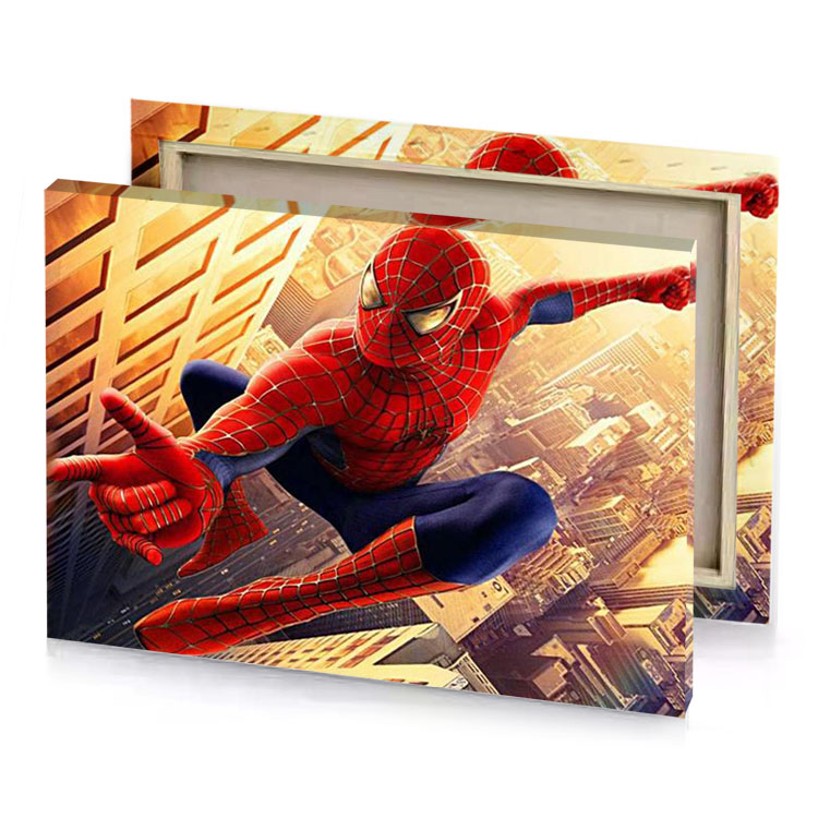the amazing spider man firebrick canvas