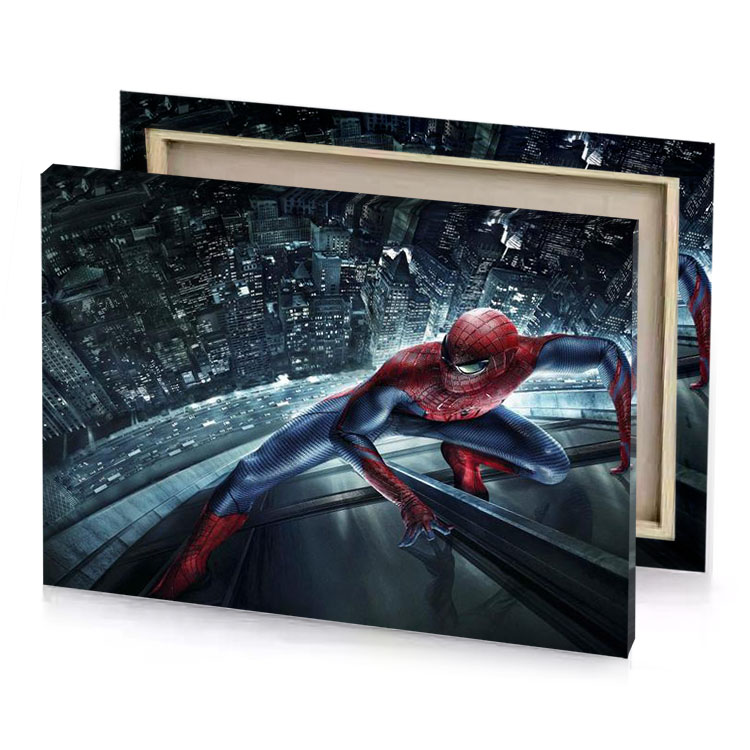 the amazing spider man slate gray canvas