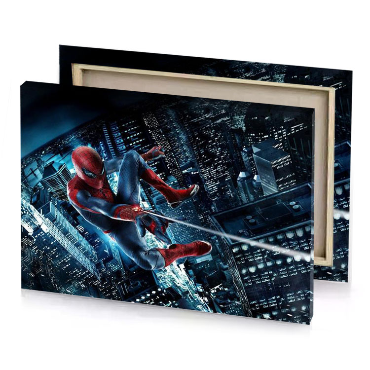 the amazing spider man taupe canvas