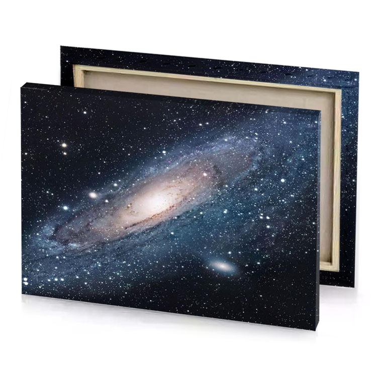 the andromus galaxy a spiral charcoal canvas