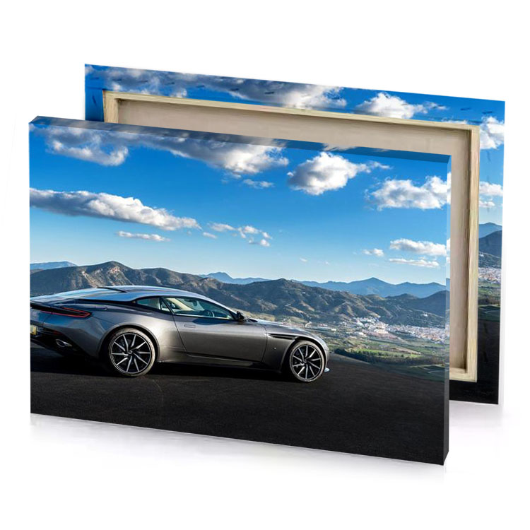 the aston based concept car is shown in front of charcoal canvas