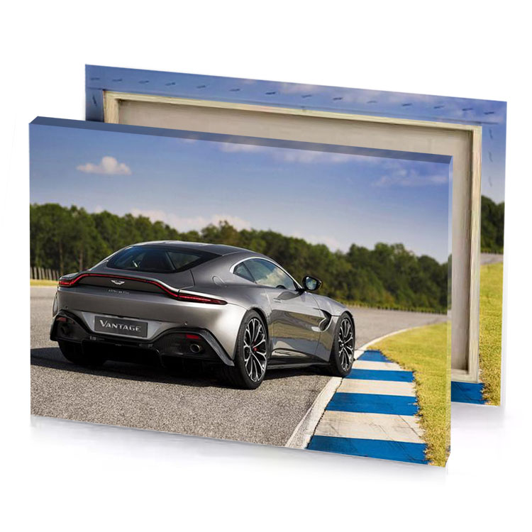 the aston gtr is a very powerful car charcoal canvas