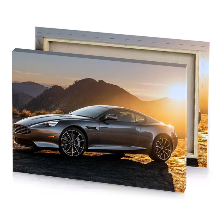 the aston supercar is shown in this image taupe canvas