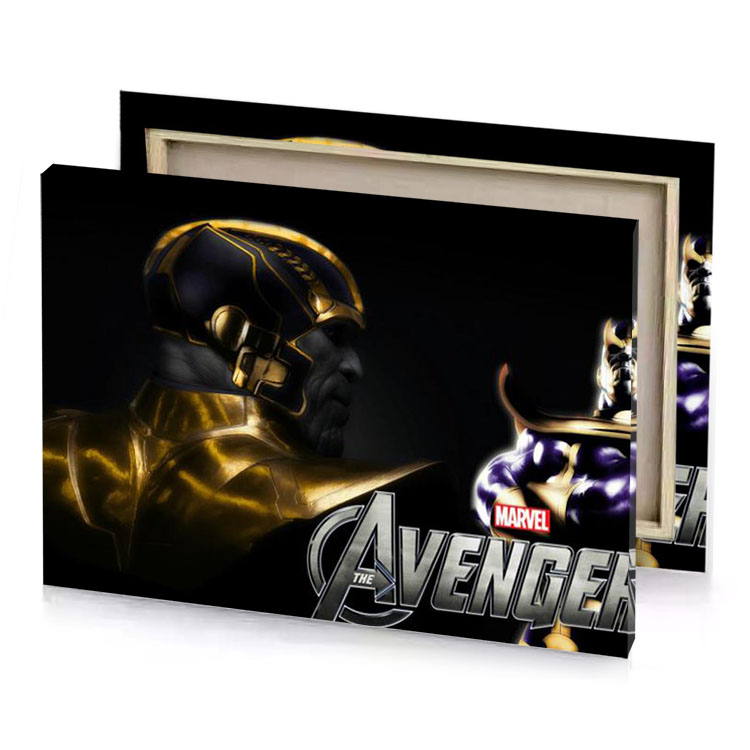 the avengers and black panther sepia canvas