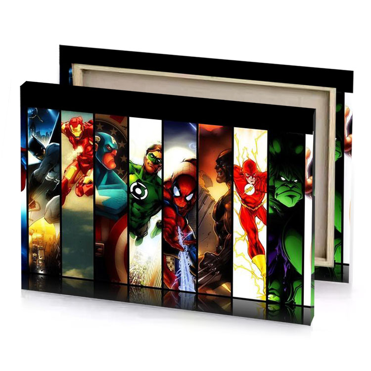 the avengers and green lanterners lust canvas