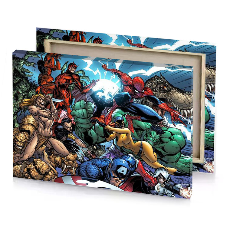 the avengers and team garnet canvas