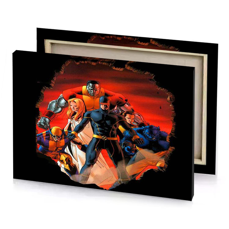 the avengers and team lust canvas