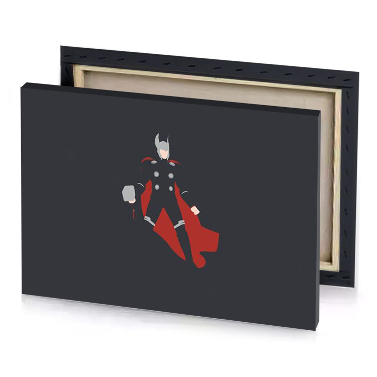 the avengers logo brown canvas