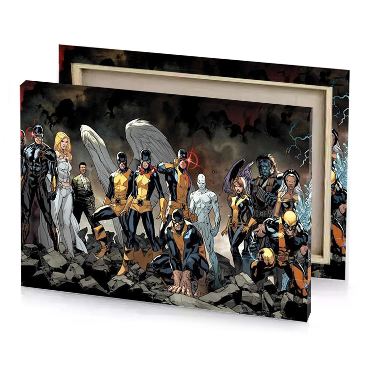 the avengers team dark olive green canvas
