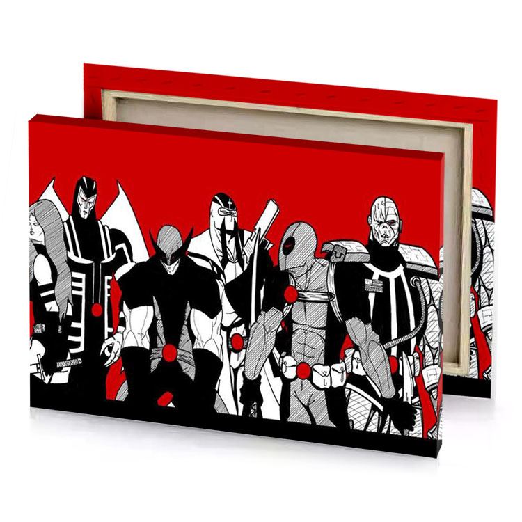 the avengers team smoky black canvas