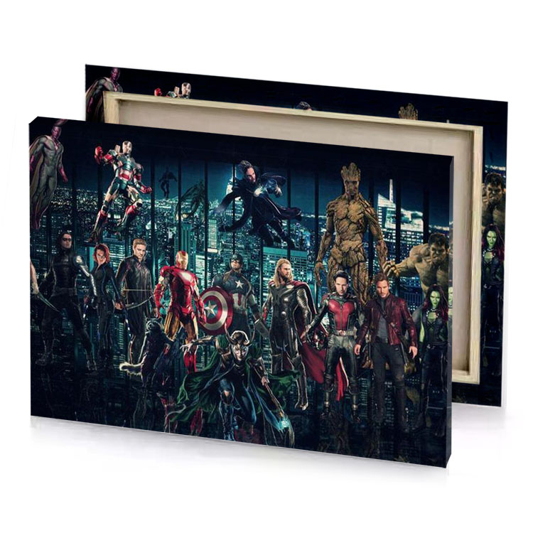 the avengers universe cast smoky black canvas