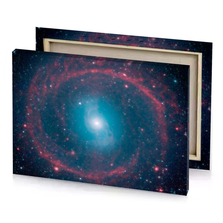 the barred galaxy a planetary lapis lazuli canvas