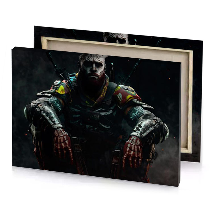 the batman ark charcoal canvas