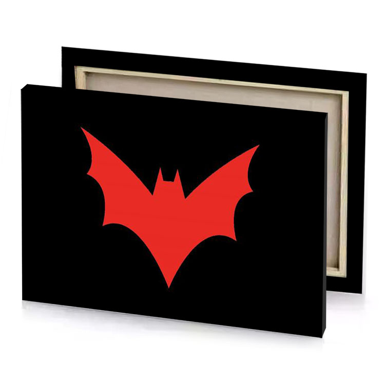 the batman logo lust canvas