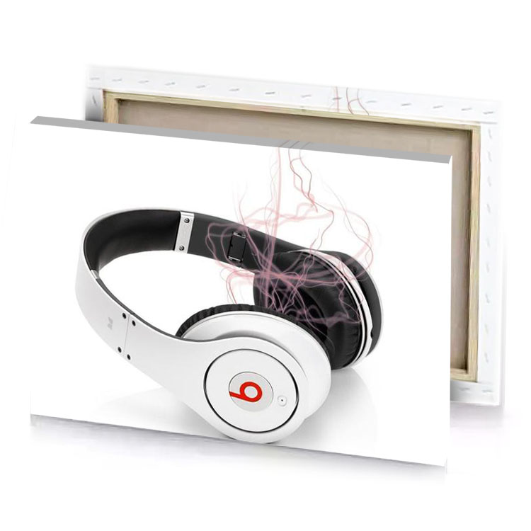 the beats on ear headphones are designed to be in taupe canvas
