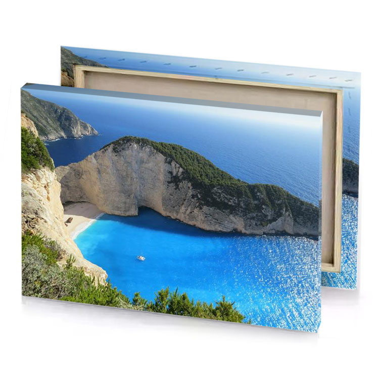 the blue lagoon in zai island dodger canvas