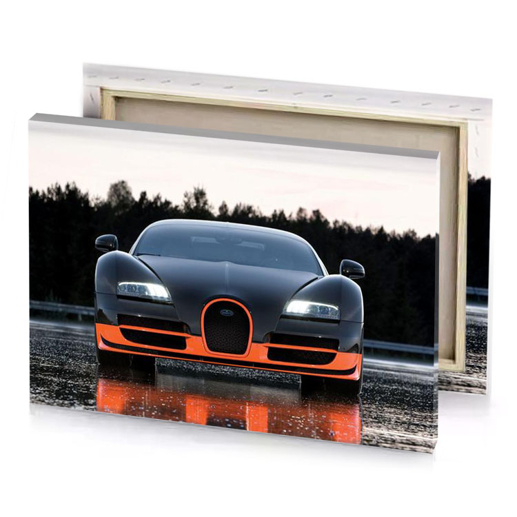 the bugatti is a very unique car teal blue canvas