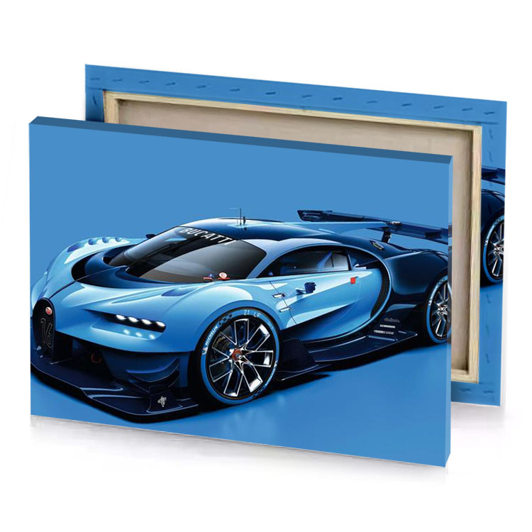 the bugatti supercar is a that can be driven by smoky black canvas