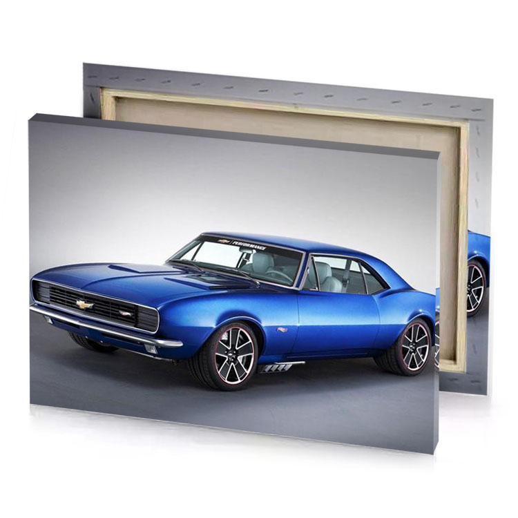 the chevrolet camaro is a classic muscle lapis lazuli canvas