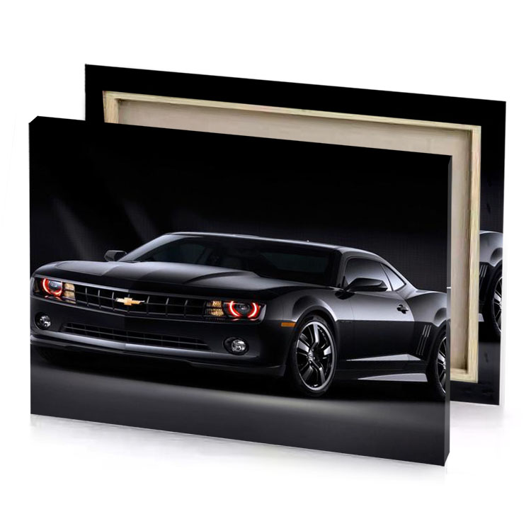the chevrolet camaro is a new sports car smoky black canvas