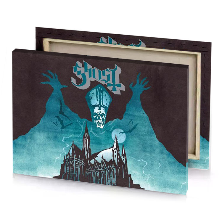 the cover art for album ghost teal blue canvas