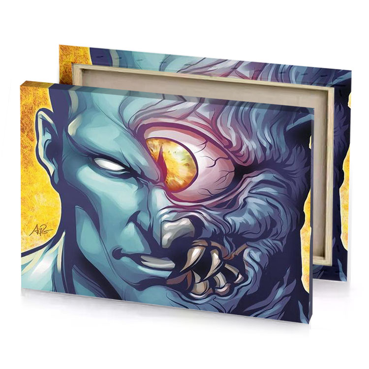 the cover to new mutants 1 dark slate blue canvas