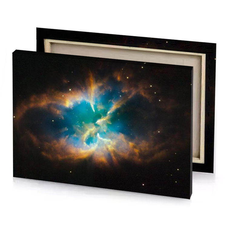 the crab nebula a planetary in constellation teal canvas
