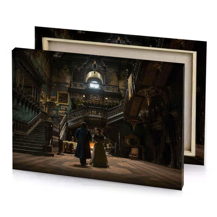 the dark knight is coming to theaters olive green canvas