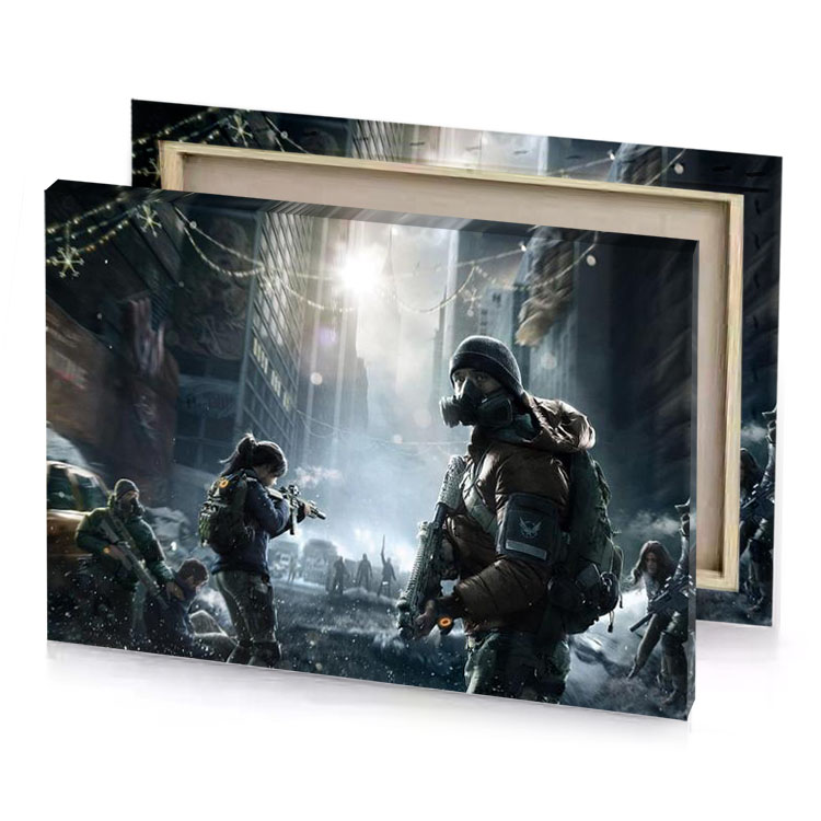 the division of silver canvas