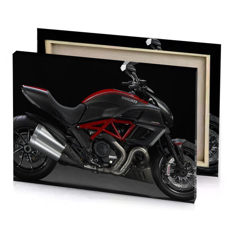 the duc is a motorcycle that designed to look like bistre canvas
