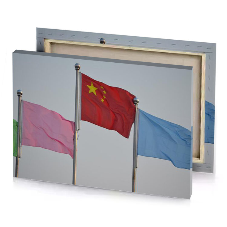 the flags are red garnet canvas
