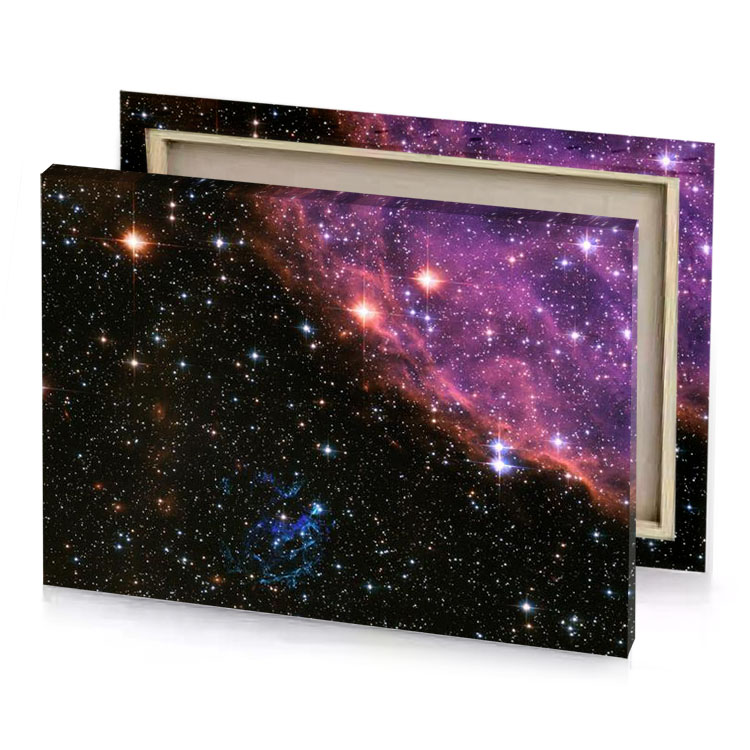 the heart nebula in constellation fuzzy wuzzy brown canvas