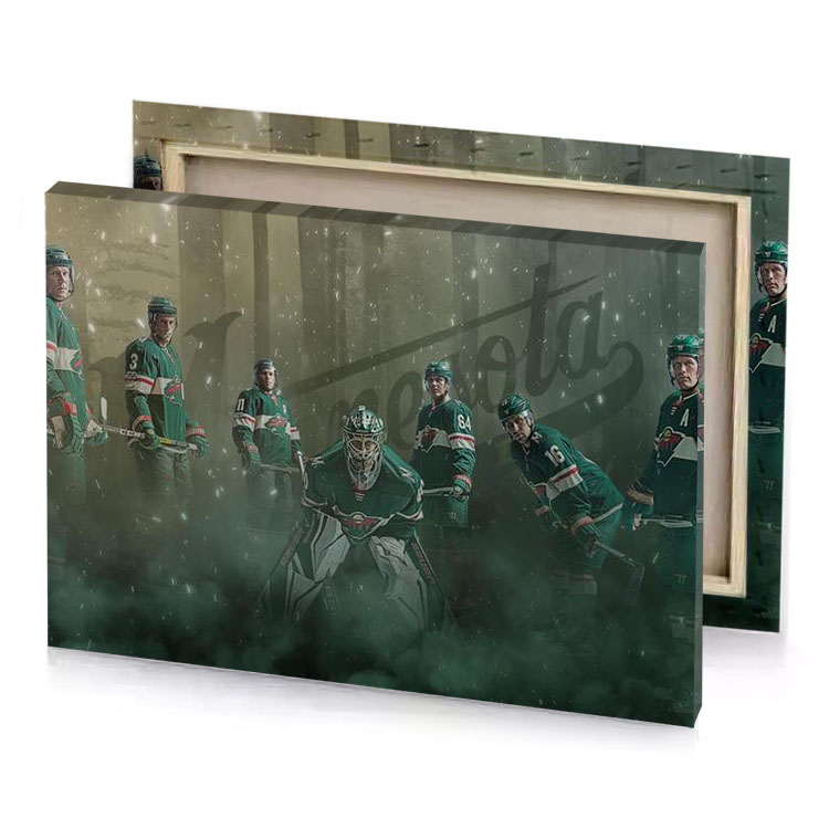 the hockey team is posing for a photo bistre canvas